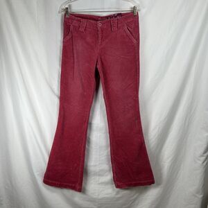 SO Corduroy Stretch Flare Pants Juniors Size 7 Raspberry Frisco Pink Bootcut Y2K